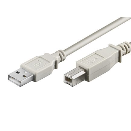 CAVO USB A/B M/M 1.0 mt GRIGIO - POLYBAG PER STAMPANTI CC-100104-010-G-P