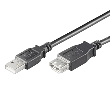 EWENT CAVO PROLUNGA USB 2.0 A/A M/F 1.8MT NERO EW-UAA-018-P