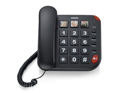 BRONDI TELEFONO FISSO BRAVO 15 SENIOR NERO