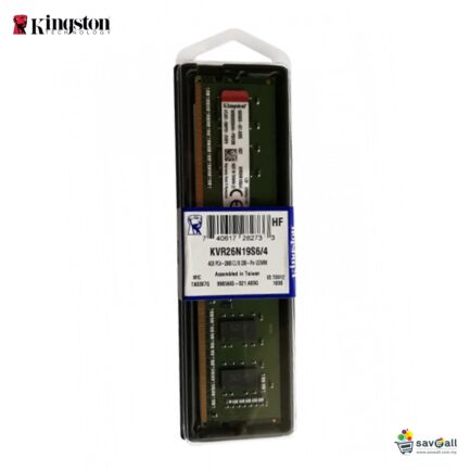 KINGSTON RAM DDR4 4GB 2666MHZ PC4-21300 KVR26N19S6/4 .