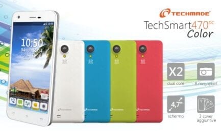 TECHMADE SMARTPHONE C470DC-COLOR DUAL-CORE 1GHZ/512MB/4GB/4