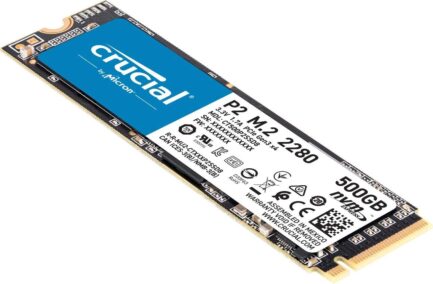 CRUCIAL SOLID STATE DRIVE SSD P2 500GB PCIe M.2 NVMe CT500P2SSD8