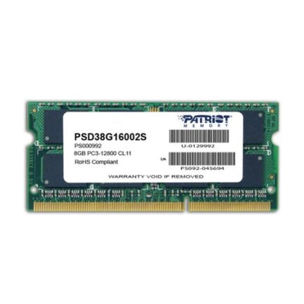 PATRIOT RAM SO-DDR3 8GB 1600MHZ PC3-12800 PSD38G16002S