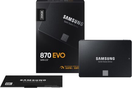 SAMSUNG SOLID STATE DRIVE SSD 250GB EVO 870 SATA-III MZ-77E250B/EU