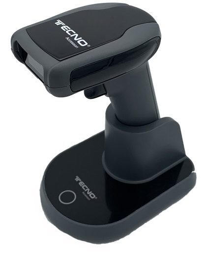 TECNO LETTORE BARCODE LASER 1D/2D WIRELESS CON BASE DI RICARICA  TC-BC2D-12W