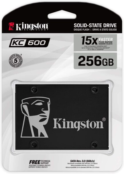 KINGSTON SOLID STATE DRIVE SSD 256GB KC600 SATA-III SKC600/256G