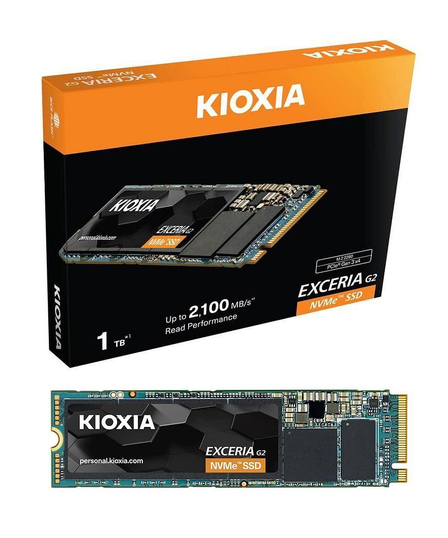 KIOXIA EXCERIA SOLID STATE DRIVE SSD 1TB M.2 NVMe PCIe 3.1 LRC20Z001TG8