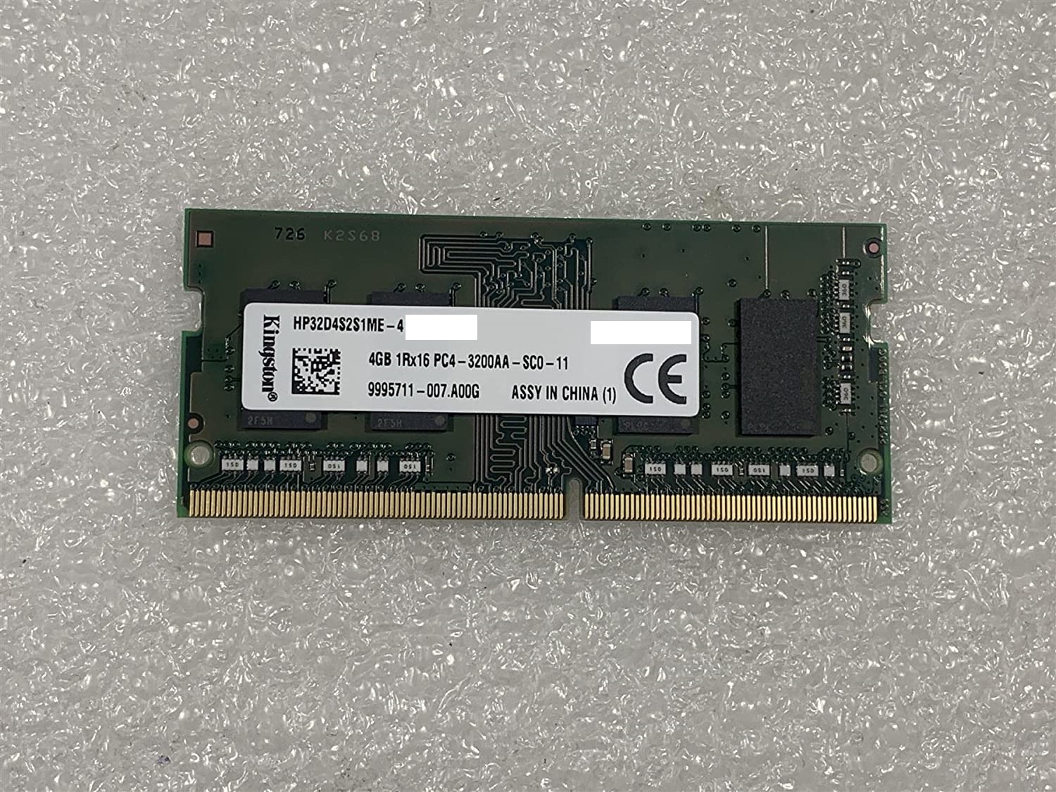 KINGSTON RAM 4GB SO-DDR4 3200MHz RAM PC4-25600 HP32D4S2S1ME-4 S2139MVWH